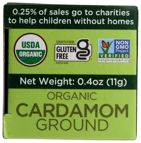 Spicely Organics Cardamom Powder 0.40 Ounce ecoBox Certified Gluten-Free...