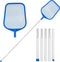 Pool Net - Pool Skimmer Net with 5 section detachable poles, 22.2''- 59.1'', Skimmer Net with Fine Mesh Net, Pool Leaf Net...