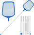 Pool Net - Pool Skimmer Net with 5 section detachable poles, 22.2''- 59.1'', Skimmer Net with Fine Mesh Net, Pool Leaf Net...