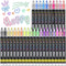 30 Colors Outline Marker Pen, 30 Pcs Double Line Metallic Marker Pens Set Paint Markers Pens Gift Card Writing Drawing Pens for Card Writing,Birth...