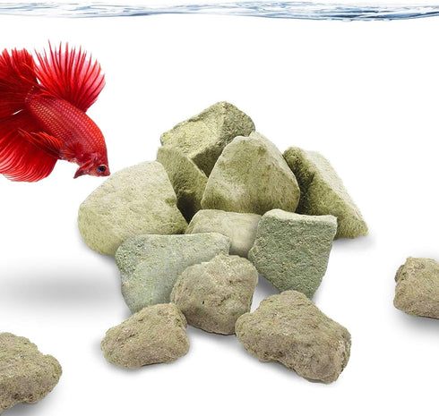 JOR Betta Fish Calcium Rocks, 2 oz. Water Conditioner and pH Regulation Stones, Increased Multiplication of Fish Fry, Enhanced Bone Strength, Trop...