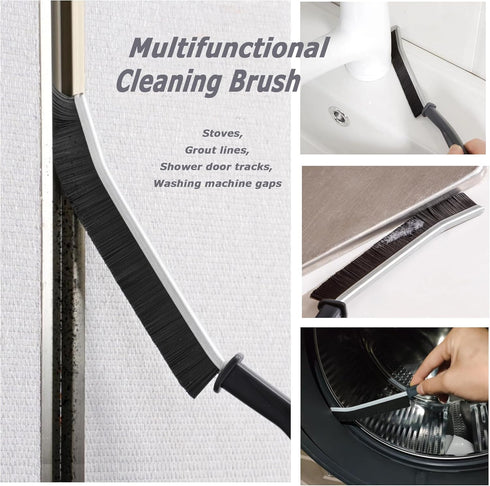 5PCS Hard Bristle Crevice Cleaning Brush, Crevice Cleaning Tool, Multifunctional Gap Cleaning Brush, Grout Lines Cleaning Brush, Thin Cleaning Bru...