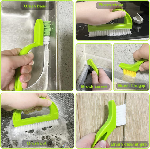 Grout Cleaner Brush - Tile Joint Cleaning Scrubber Brush with Nylon Bristles - Great Use for Deep Cleaning Shower,Floors,Window,Bathroom,Kitchen,T...