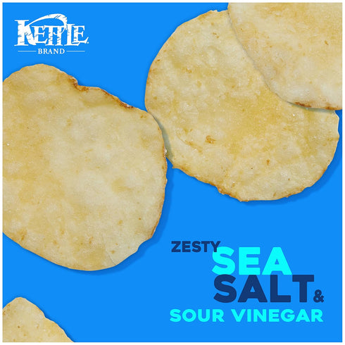Kettle Brand Potato Chips Sea Salt & Vinegar Kettle Chips, 13 Oz...
