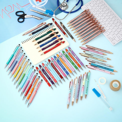 Nurse Gift Pens,Super Cute Saying Pen for Staff Coworkers Friends Graduated Nursing Students Daughter Sons on Nurses week Nurse's day (Style 2)...