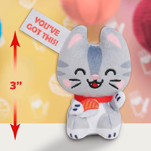 Super Happy Fortune World Mini Collectible Stylized Plush Stuffed Animals, Pack of 3, Kids Toys for Ages 3 Up by Just Play...