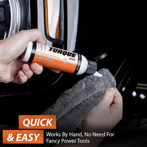 TORQUE DETAIL Reverse Car Scratch Remover & Paint Scratch Repair - Removes Water Spots & Paint Swirls - Fix Deep Scratches & Polish with All-in-On...