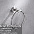 Brushed Nickel Toilet Paper Holder and Hand Towel Ring Set 2 Pieces Bathroom Hardware Accessories Set SUS 304 Stainless Steel Heavy Duty Wall Moun...