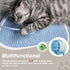 Cat Scratcher Mat, Natural Cotton Rope Round Horizontal Scratching Pads with Ball Toy, Cat Furniture Protector Scratch Pad for Indoor Cat Scratche...