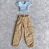 1/12 Scale Figure Clothes T-Shirt + Cargo Pants for 1:12 6inch Female TBL Action Figure Doll Clothes (Blue)...