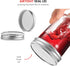 Glass Regular Mouth Mason Jars, (12 Pack) Glass Jars with Silver Metal Airtight 1 Piece Lids for Meal Prep, Food Storage, Canning, Drinking, Overn...