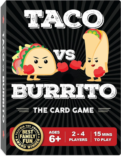 Taco vs Burrito Family Board Games for Kids 6-8, 8-12 & Up - Fun Travel Family Card Games for Everyone, Gifts for 7, 8, 9 and 10 Year Old Boys and...