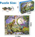 LELEMON Puzzles for Kids Ages 4-8,Dinosaur 100 Piece Puzzles for Kids,Educational Kids Puzzles Jigsaw Puzzles in a Metal Box,Children 100 Piece Pu...