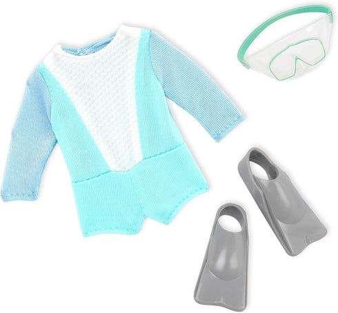 Lori – Mini Doll – 6-Inch Scuba Diver Doll – Wetsuit, Mask & Fins – Doll & Accessories – 3 Years + – Coralie...