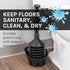 JS Jackson Supplies Black Bellows Accordion Toilet Plunger with Black Storage Tray...