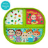 The First Years CoComelon Toddler Dinnerware Set - Plastic Dinnerware Set and Toddler Utensils - 2 Reversible Baby Plates and 4 Textured Baby Spoo...