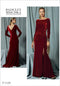 Vogue Patterns Women's Formal Long Sleeve Dress Sewing Pattern by Badgley Mischka, Sizes 14-22...