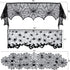 5pack Halloween Decorations Tablecloth Runner Black Lace Round Spider Cobweb Table Cover Fireplace Mantel Scarf Spiderweb Fireplace Scarf Spider L...