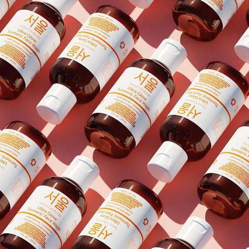 SeoulCeuticals Korean Turmeric Face Wash Cleanser – Vegan Cruelty Free Korean Skincare Facial Cleanser – K Beauty Skin Care for Dry Sensitive Skin...