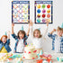 17.7 x 13.7 in Happy Birthday Chart Poster Set Space Calendar Birthday Classroom Decorations Galaxy Birthday Chart Bulletin Board Solar System Bac...