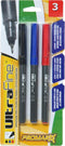 Promarx Ultrafine Sign Pens, Assorted Colors, 3 Count (RF14-ARUB03-48)...