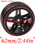Hard Plastic Wheel Rims & Plastic Tires 12mm Hex Compatible with Traxxas HSP Tamiya Kyosho Himoto 1/10 RC Drift Car (Style 2)...