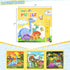 LovesTown Magnetic Travel Puzzles Book, Dinosaur Wooden Magnetic Puzzles for Toddlers Learning Magnetic Puzzles for Road Trip...