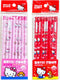 Sanrio Hello Kitty Pencil 8pcs Set School Supply Gift Stationery (Pink or Red)...
