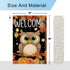 Welcome Fall Owl Garden Flag Autumn Owl Pumpkins Maple Leaves Flag 12×18 Inch Double Sided Vertical Burlap Farmhouse Yard Flag Thanksgiving Holida...