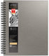 Arteza Sketch Book, 9x12-inch Gray Drawing Pad, 100 Sheets, 68 lb 100 GSM, Hardcover Drawing Book, Spiral-Bound Sketch Pad for Pencils, Charcoal, ...