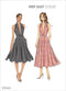 Vogue V9343A5 Very Easy Women's Fitted Sleeveless Dress Sewing Patterns, Sizes 6-14...