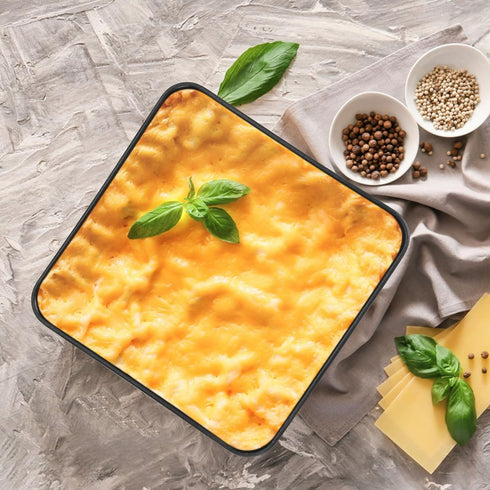 E-far 8x8 Baking Pan, Nonstick Square Cake Pan with Stainless Steel Core, Black Metal Bakeware for Brownies Lasagna Cakes, Non-toxic & Easy Clean,...