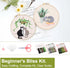 Santune 3 Pack Embroidery Kit for Beginners with Pattern, Cross Stitch Kits for Adults with Instructions,Needlepoint Kits for Adults Include 1 Emb...
