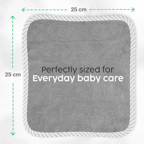 San Francisco Baby Washcloths for Newborn – Rayon from Bamboo Washcloths, Baby Wash Cloths Soft, Wash Cloths for Babies, Baby Wash Cloth – 6 Piece...