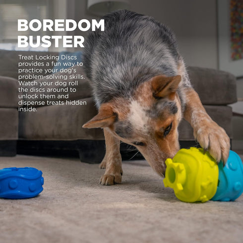 Outward Hound Treat Locking Discs Dog Treat Dispenser Puzzle Toy...