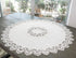 Linens, Art and Things European White Lace on Ivory Table Topper, Small Tablecloth (33 Inch Round)...