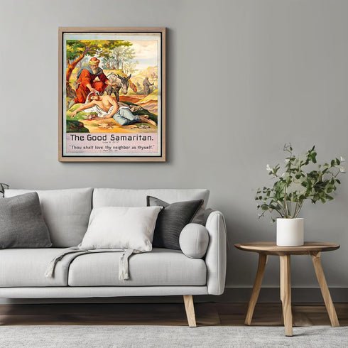 Posterizer 1 pcs-The good Samaritan poster-Religious Posters-Gifts for Christians -Decor for Church, Sunday School Classroom- unframed wall art...