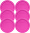Pyrex 7201-PC Round 4 Cup Storage Lid for Glass Bowls (6, Pink)...