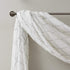 Madison Park Irina Embroidered Kitchen, Transitional Fabric Sheers Single Curtain Scarf for Living Room Light Privacy Curtain Diffusing Sunlight, ...