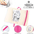 Pentalic 3" x 4" Pocket Sketchbook Traveler Journal, 160 Pages, Bright Pink...