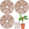 3 Pcs Plant Pot Cover Plant Protector from Animal Plant Pot Grid with Center Cutout Flower Cover Soil Protectors for Plants(Coffee, 11.8 In)...