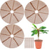 3 Pcs Plant Pot Cover Plant Protector from Animal Plant Pot Grid with Center Cutout Flower Cover Soil Protectors for Plants(Coffee, 11.8 In)...