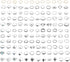 LOYALLOOK 132PCS Bohemia Knuckle Ring Set Women Hollow Silver Fashion Finger Rings Vintage Stackable Knuckle Midi Rings Set...