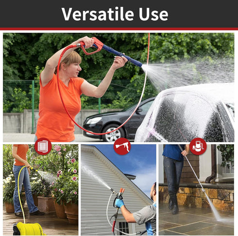 Non Rust Pressure Washer Accessories 1/4" Male NPT 4 PCS,1/4 Inch Brass Pressure Washer Fittings for Washing Car, Adapter Set Male Thread Pressure...