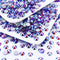Flatback Crystal Rhinestones Round Gems for Nail Art and Craft Clothes Glue Fix, Fucshia AB (4.6-4.8mm) SS20/1440PCS...