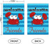 Summer Garden Flag Double-Sided, Marine Series Crab Cute Cartoon, Children's Parties Sign Gardens Lawn Decors (12"X 18")...