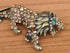 Alilang Geunine Synthetic Topaz Crystal Rhinestone Roaring King Lion Animal Fashion Pin Brooch...
