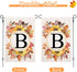 Fall Monogram Letter B Garden Flag Maple Leaves Sunflower Pumpkin 12x18 Inch Double Sided for Outside Family Last Name Initial Yard Flag Seasonal ...