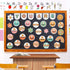 Boho Groovy Affirmation Station Bulletin Board Set Retro Motivational Inspirational Paper Cutouts with Glue Points Positive Bulletin Board Decor f...