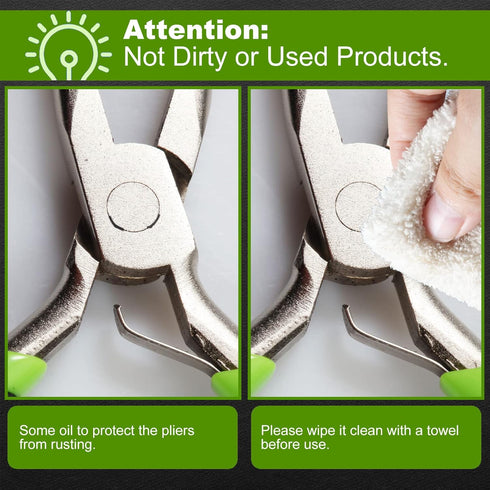 SPEEDWOX 3 Inches Split Ring Opening Pliers, Jump Ring Opening Pliers, Ring Opening Pliers Small, Split Ring Pliers for Small Split Rings Key Chai...